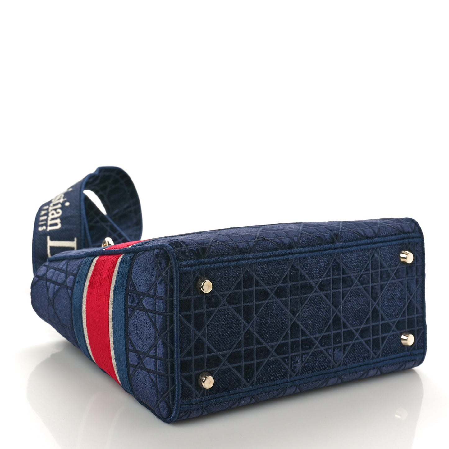 Velvet Cannage Medium Lady D-Lite Blue Red White