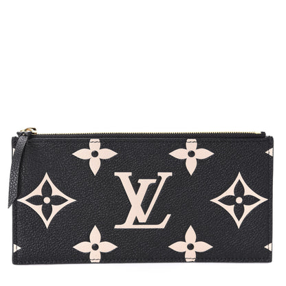 Louis Vuitton Empreinte Monogram Giant Crafty Pochette Felicie Zippered Insert Black 1 of 6