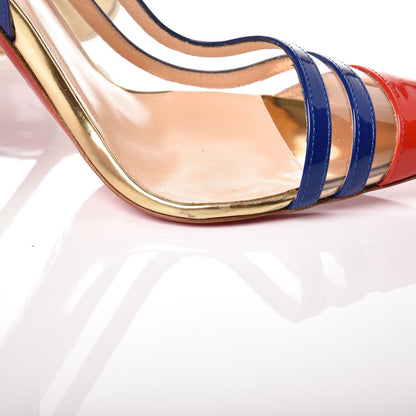 Christian Louboutin Patent PVC Paralili 100 Pumps 36 Corazon 13 of 13
