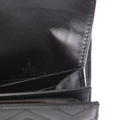 Gucci Calfskin Matelasse GG Marmont Medium Wallet Black 6 of 6