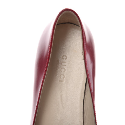 Gucci Calfskin Web Ballerina Flats 36 Red 9 of 20