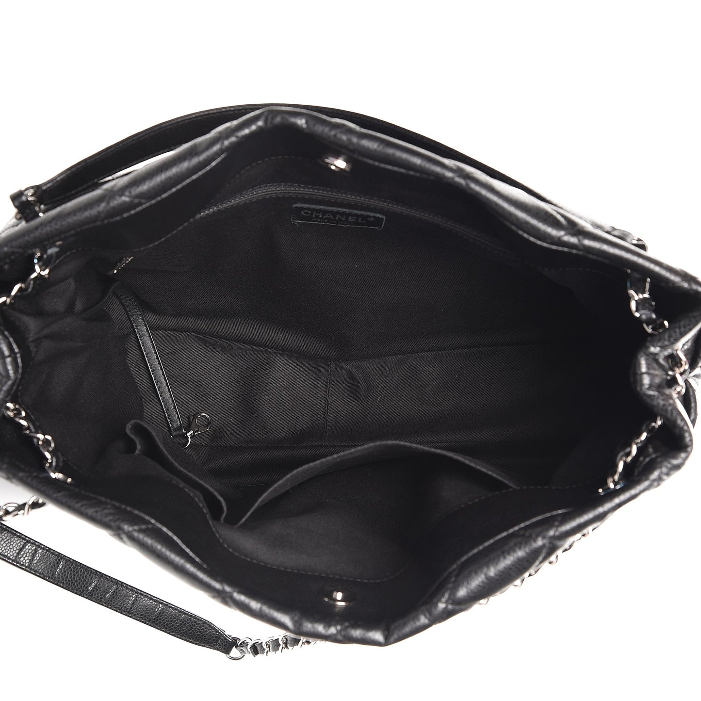 Caviar Quilted CC Timeless Soft Tote Black