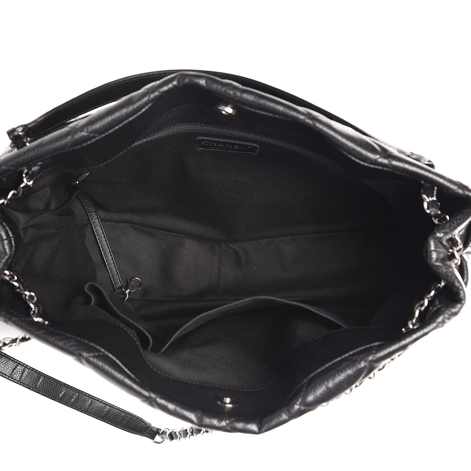 Chanel Caviar Quilted CC Timeless Soft Tote Black 5 of 7