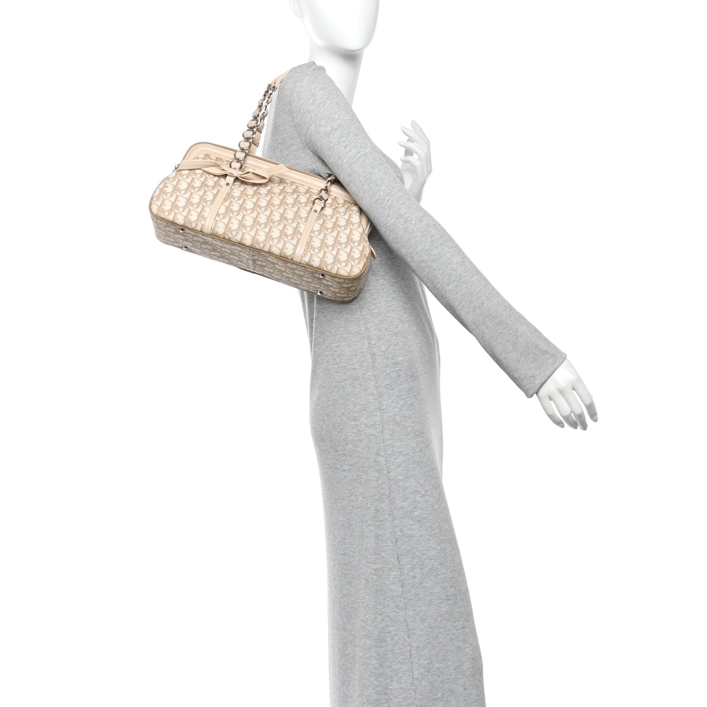 Monogram Trotter Romantique Zipped Tote Beige