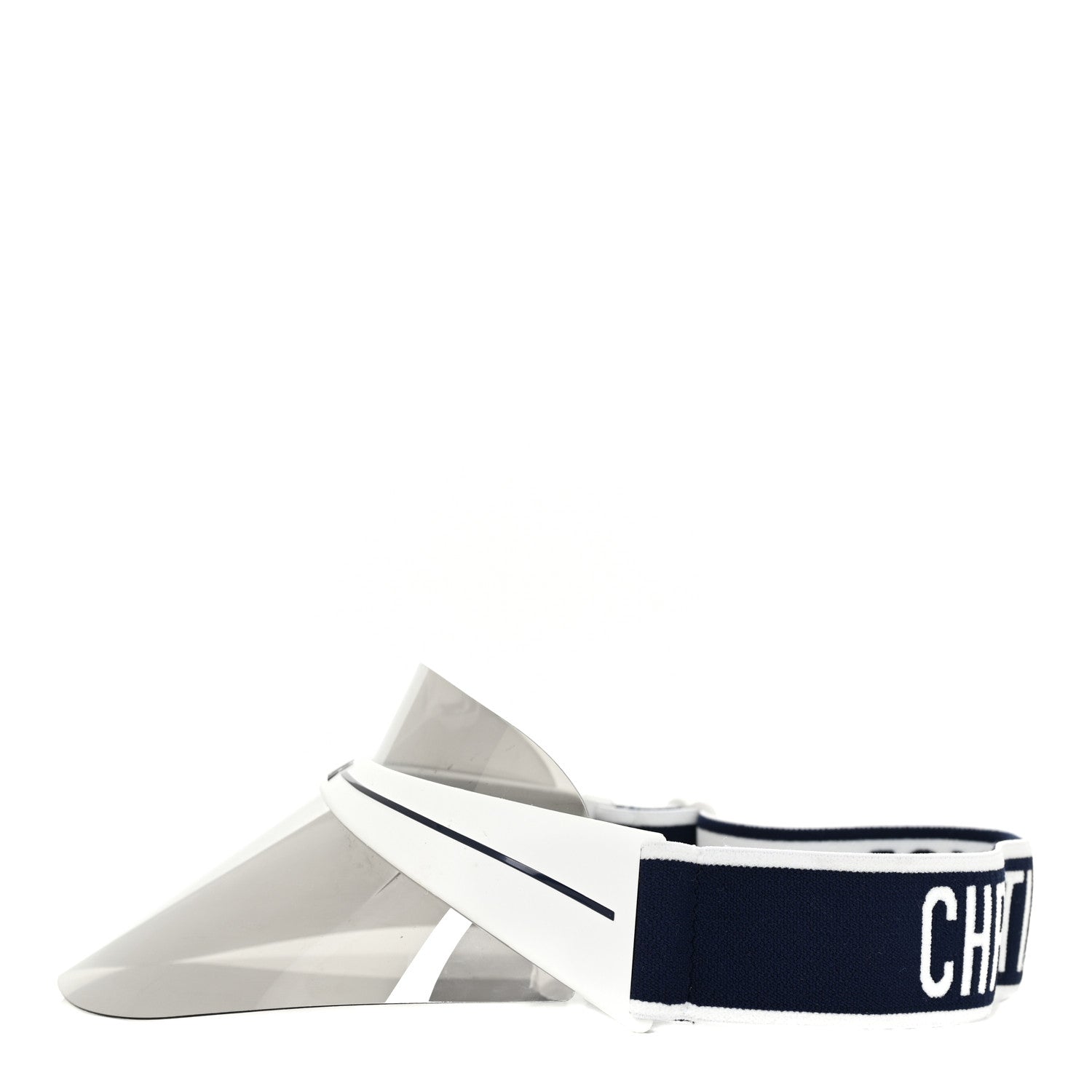 Christian Dior Mirrored DiorClub1 Sun Visor White Black 3 of 7