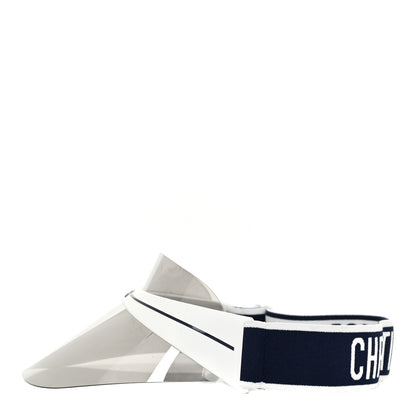 Christian Dior Mirrored DiorClub1 Sun Visor White Black 3 of 7