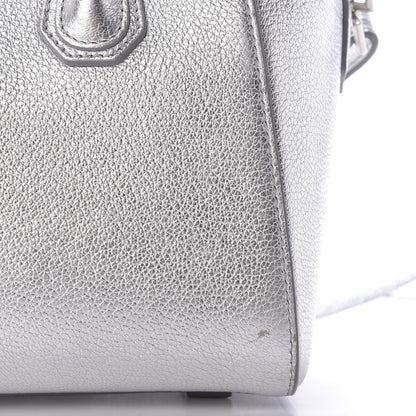 Givenchy Metallic Sugar Goatskin Mini Antigona Silver 10 of 11