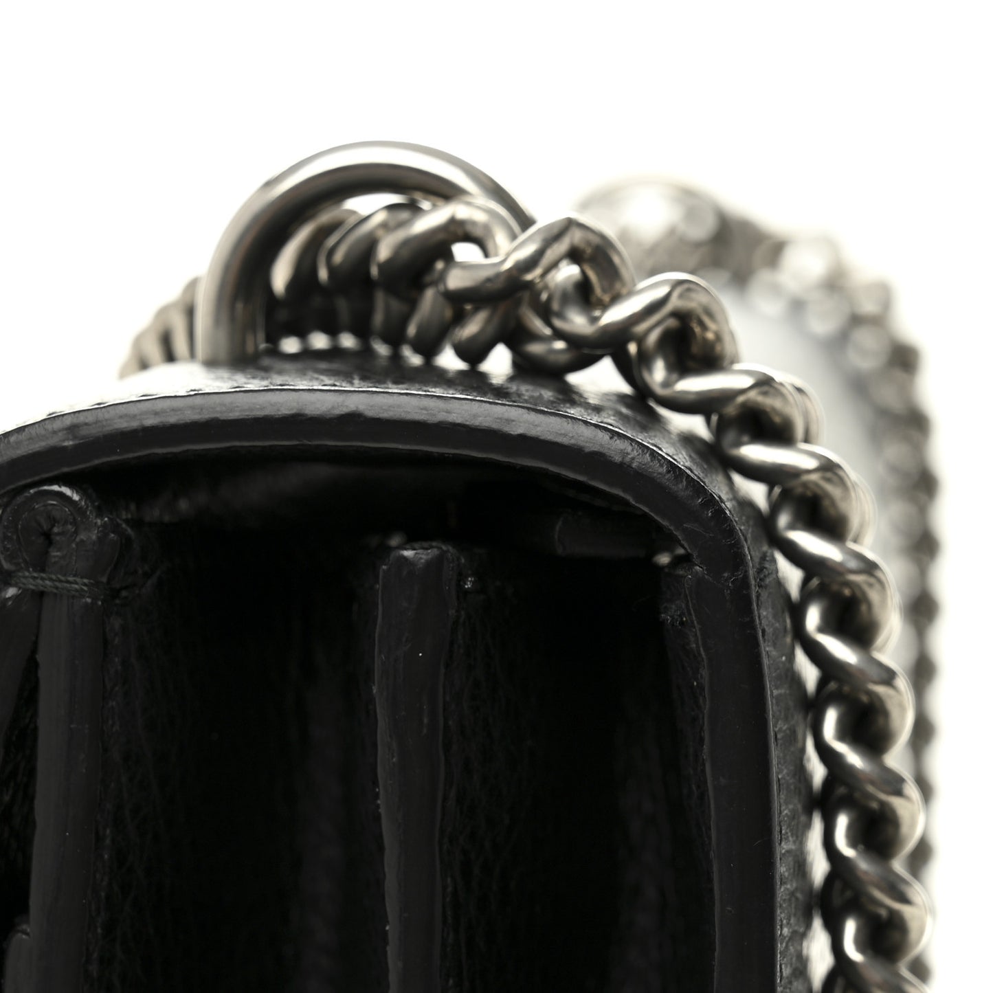 Pebbled Calfskin Small Dionysus Shoulder Bag Black