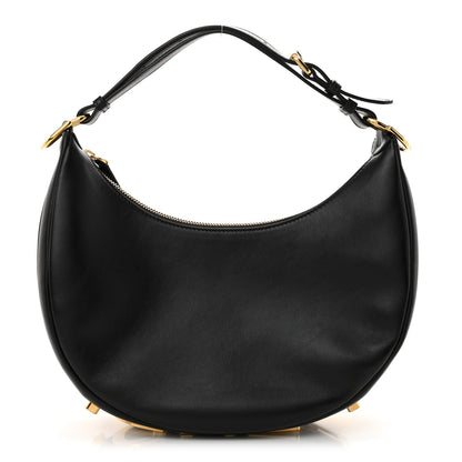 Fendi Vitello Grace Matte Small Fendigraphy Hobo Bag Black 1 of 13