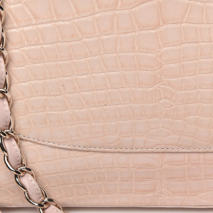 Chanel Alligator Jumbo Double Flap Light Pink 15 of 16
