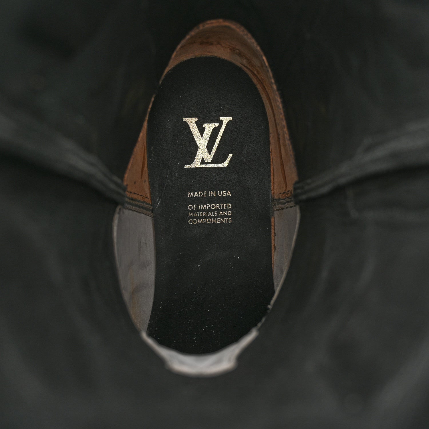 Louis Vuitton Calfskin LV Texan Mens Rider Boots 10.5 Black Silver 7 of 10