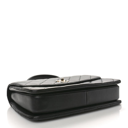 Chanel Lambskin Quilted Medium Trendy CC Flap Dual Handle Bag Black 4 of 10