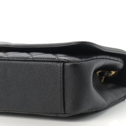 Chanel Caviar Quilted Medium CC Filigree Flap Black 9 of 10