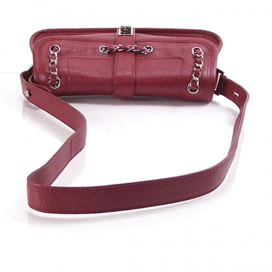Chanel Leather Chain Mademoiselle Flap Scarlet 5 of 9