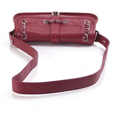 Chanel Leather Chain Mademoiselle Flap Scarlet 5 of 9