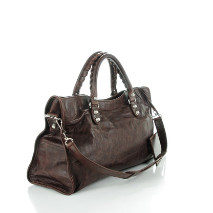 Balenciaga Agneau Giant 12 Silver Hardware City Cigare Fonce 3 of 8