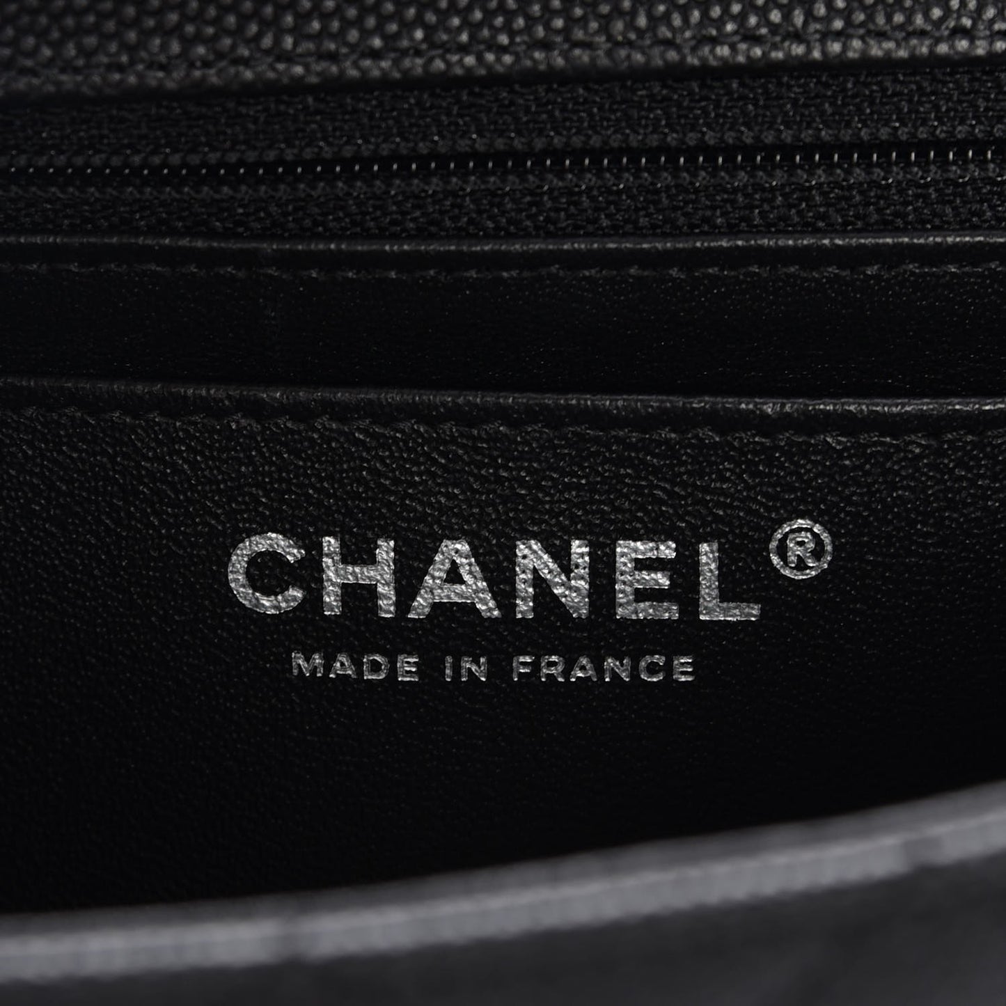 Caviar Quilted Mini Rectangular Flap Black