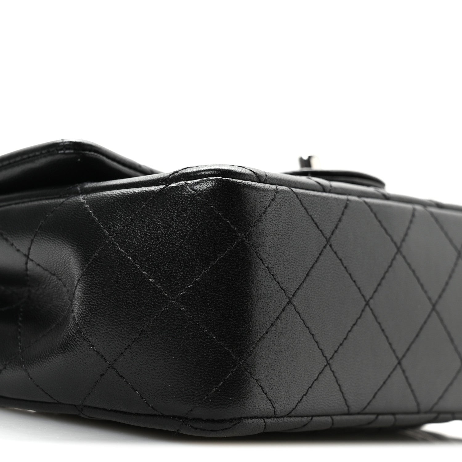 Chanel Lambskin Quilted Mini Rectangular Flap Black 9 of 11