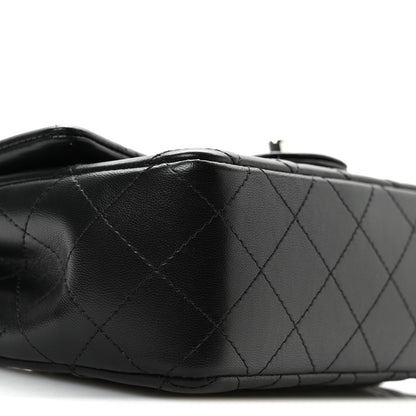 Chanel Lambskin Quilted Mini Rectangular Flap Black 9 of 11