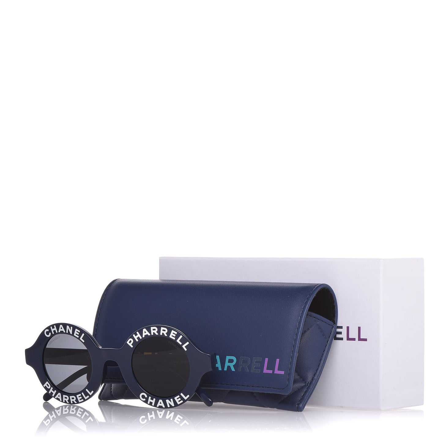 x Pharrell Williams Round 19mm Sunglasses Indigo Gris