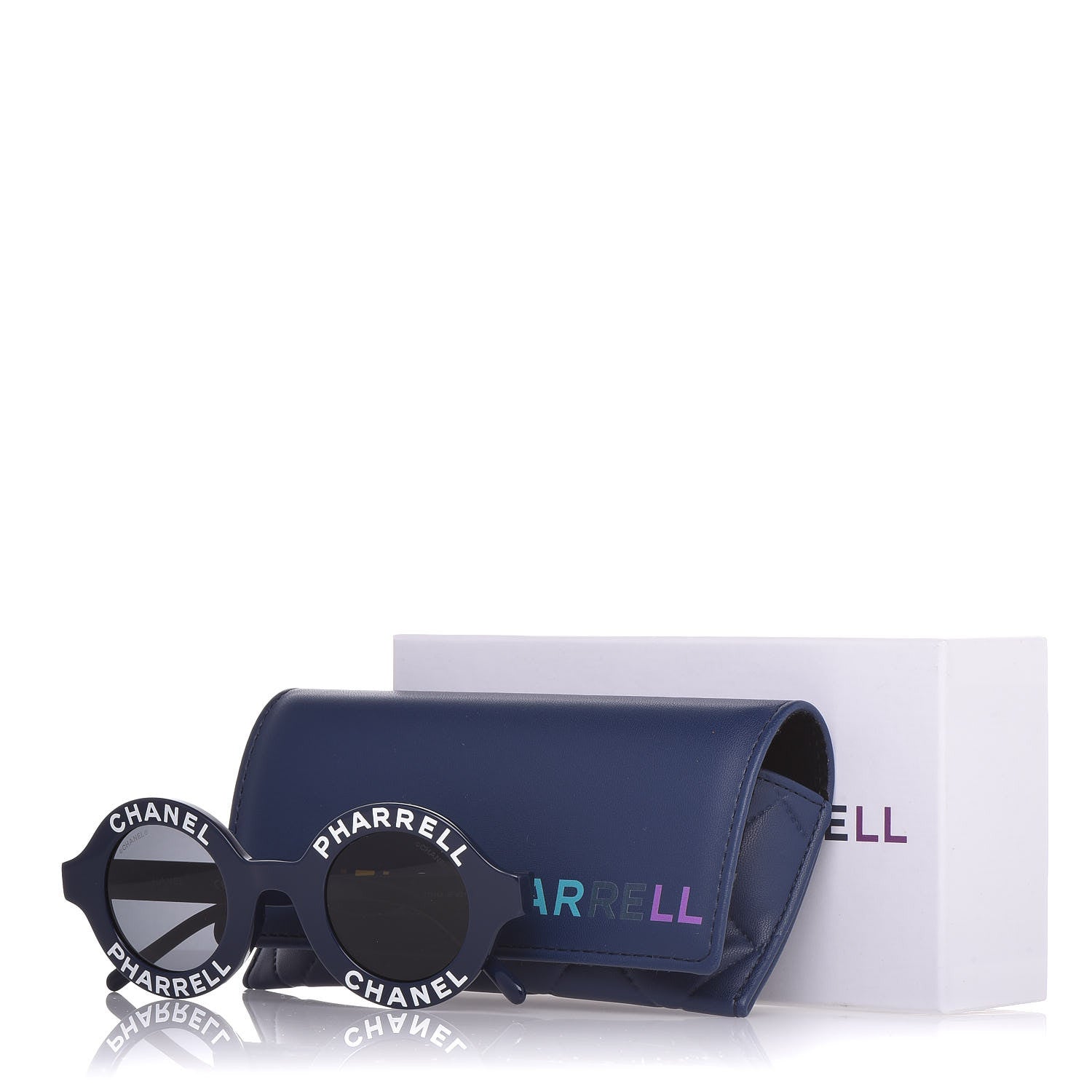 Chanel x Pharrell Williams Round 19mm Sunglasses Indigo Gris 7 of 7