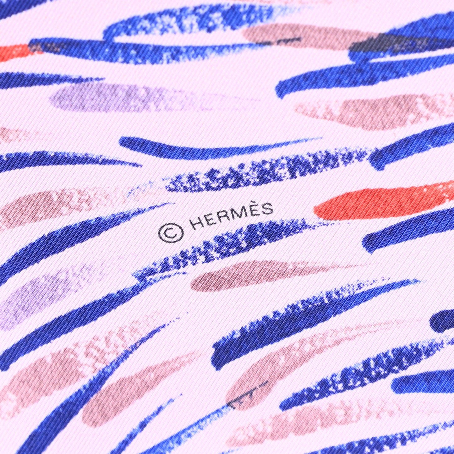 Silk Le Reve De Gloria Scarf 90 Rose Bleu Vif Rouge