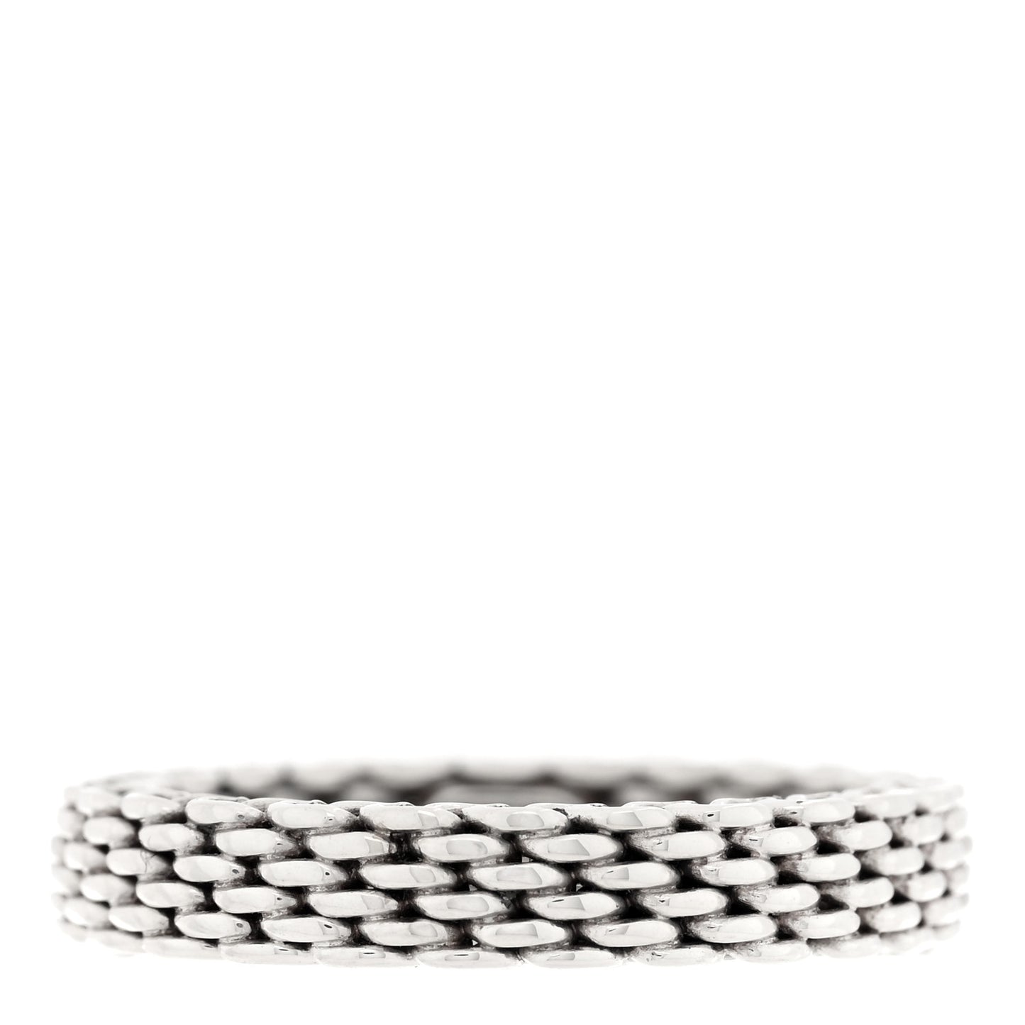 Sterling Silver Narrow Mesh Somerset Ring 51 5.75