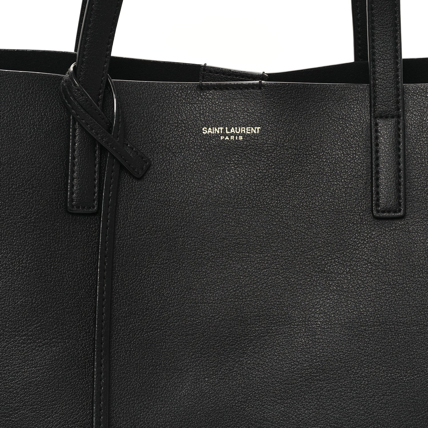 Saint Laurent Calfskin Large Shopping Tote Black 9 of 12