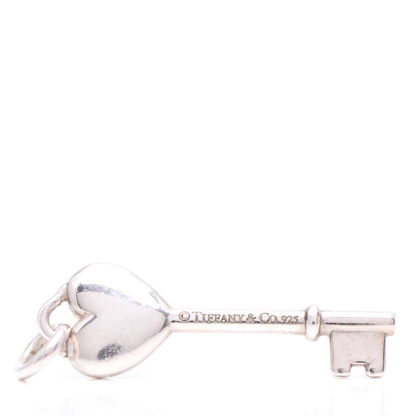 Sterling Silver Enamel Key Pendant Blue