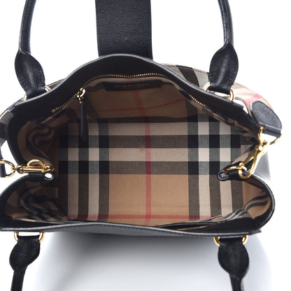 Burberry Soft Grain Calfskin Medium Buckle Tote Black 5 of 11