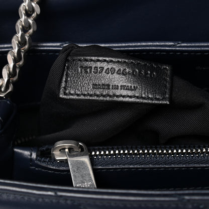 Saint Laurent Calfskin Y Quilted Monogram Medium Loulou Chain Satchel Medium Blue 9 of 11
