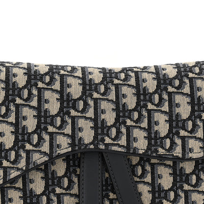 Christian Dior Oblique Saddle Bag Blue 8 of 11