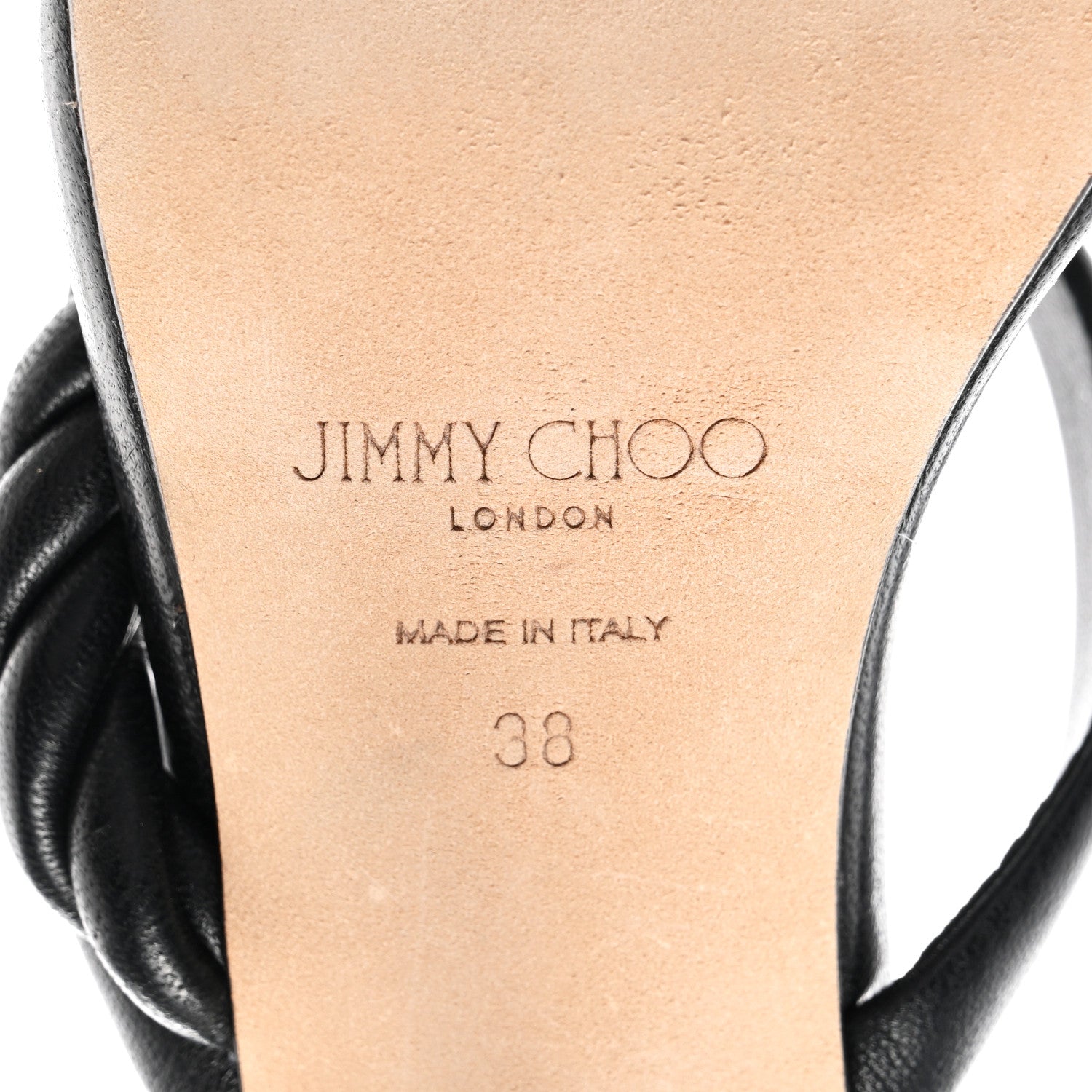 Jimmy Choo Nappa Diosa 90 Sandals 38 Black 6 of 9