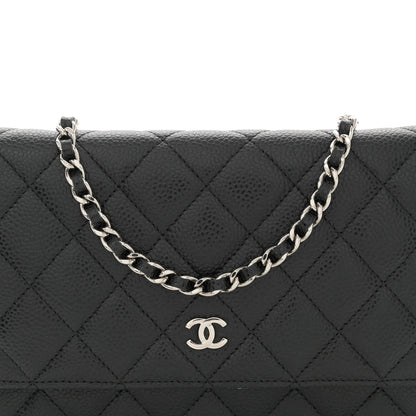 Chanel Caviar Quilted Wallet on Chain WOC Black 9 of 12