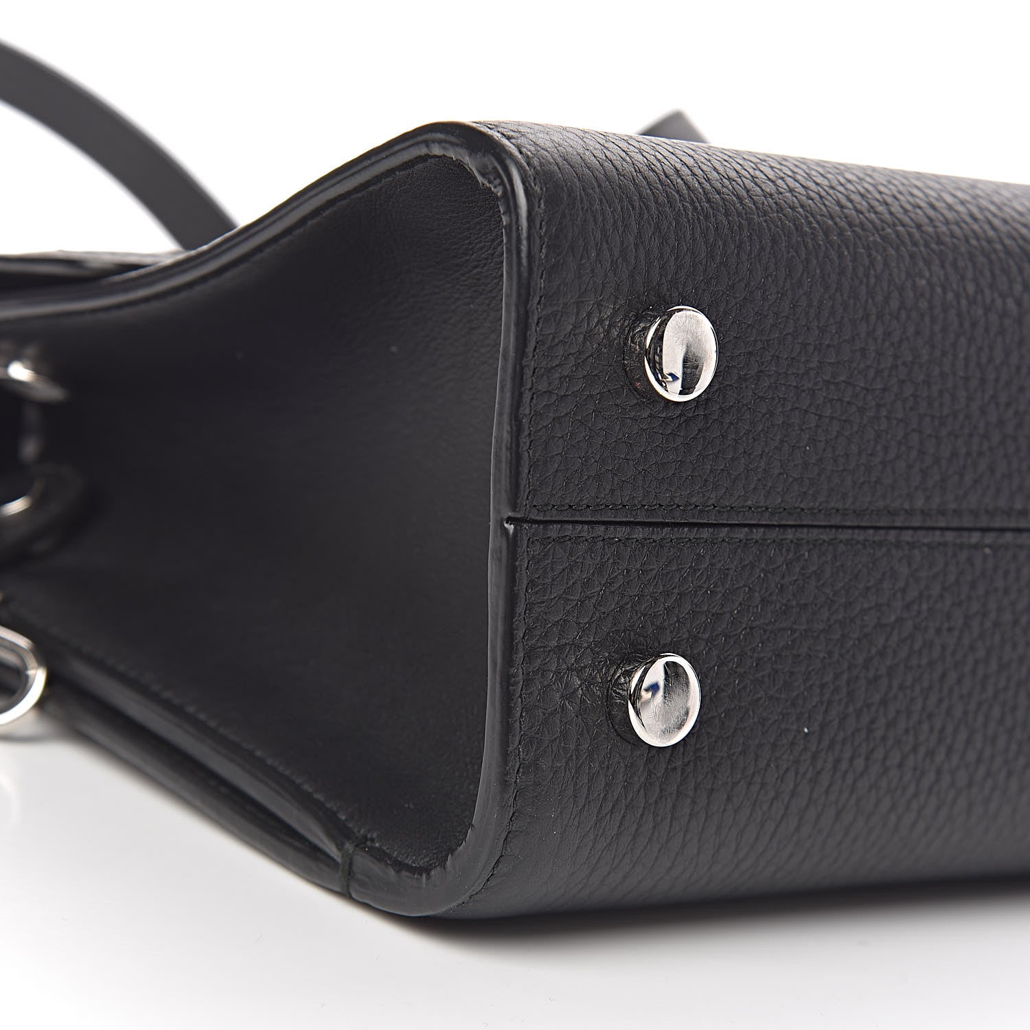 Christian Dior Grained Calfskin Mini Diorever Flap Black 7 of 16