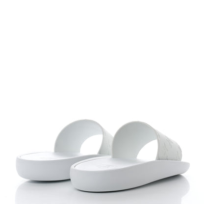 Louis Vuitton Rubber Monogram Embossed Sunbath Flat Mule 39 White 4 of 7