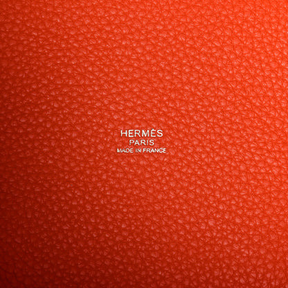 Hermes Taurillon Clemence Picotin Lock 18 PM Orange 6 of 10