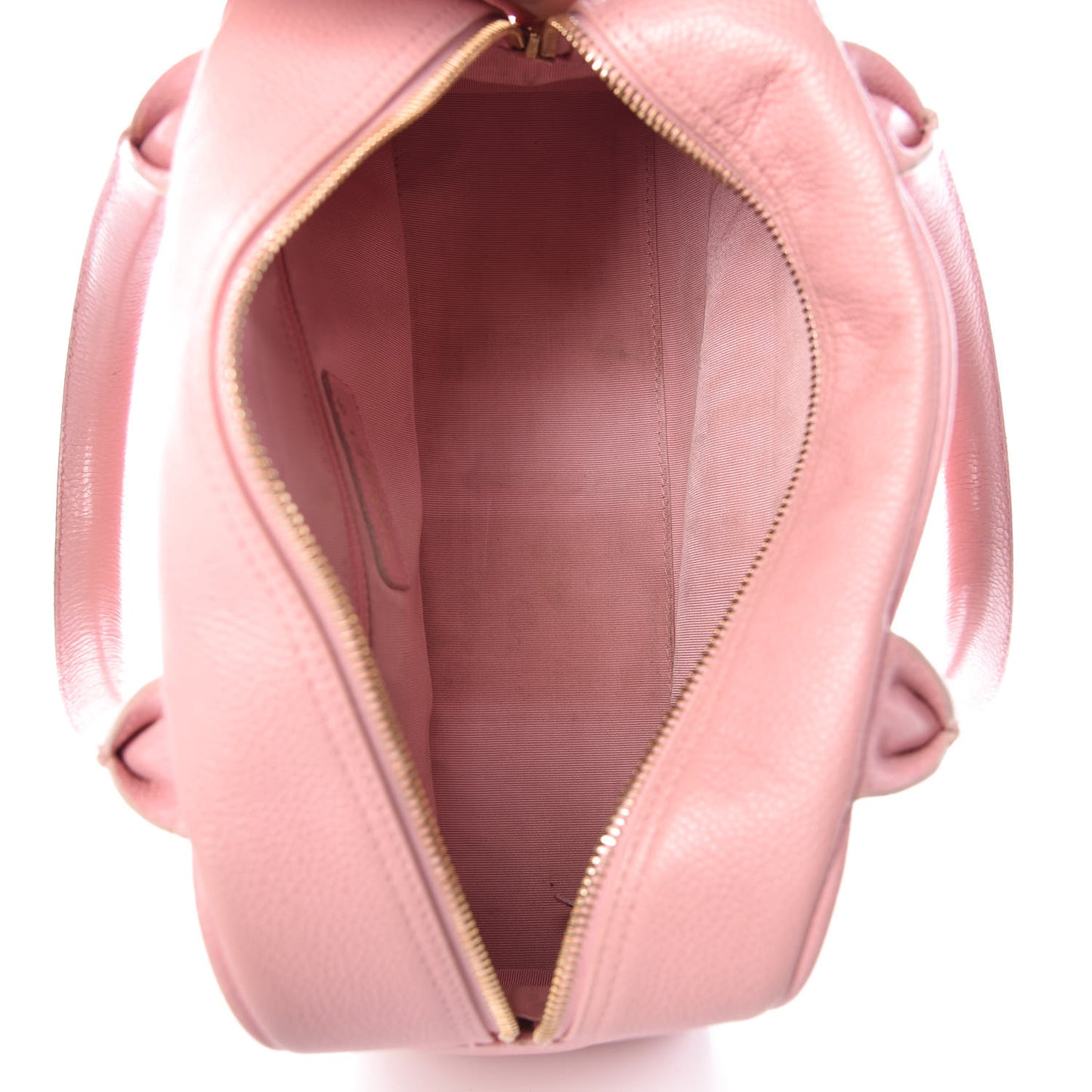 Caviar Quilted Small Bowler Pink