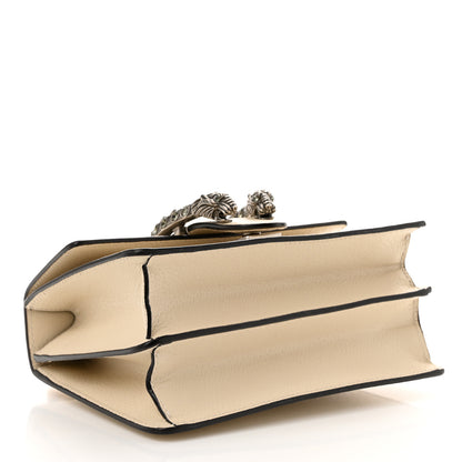 Gucci Textured Calfskin Crystal Bamboo Web Mini Dionysus Top Handle Bag Mystic White 4 of 10