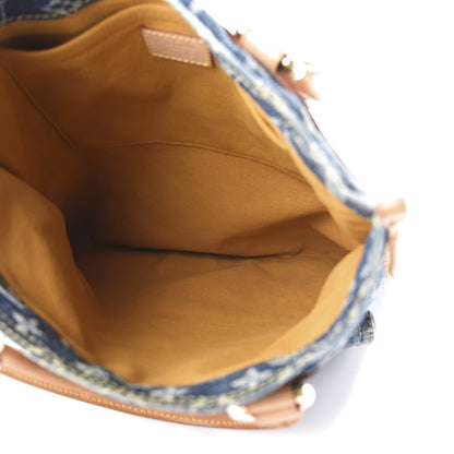 Louis Vuitton Monogram Denim Sac Plat Blue 5 of 9