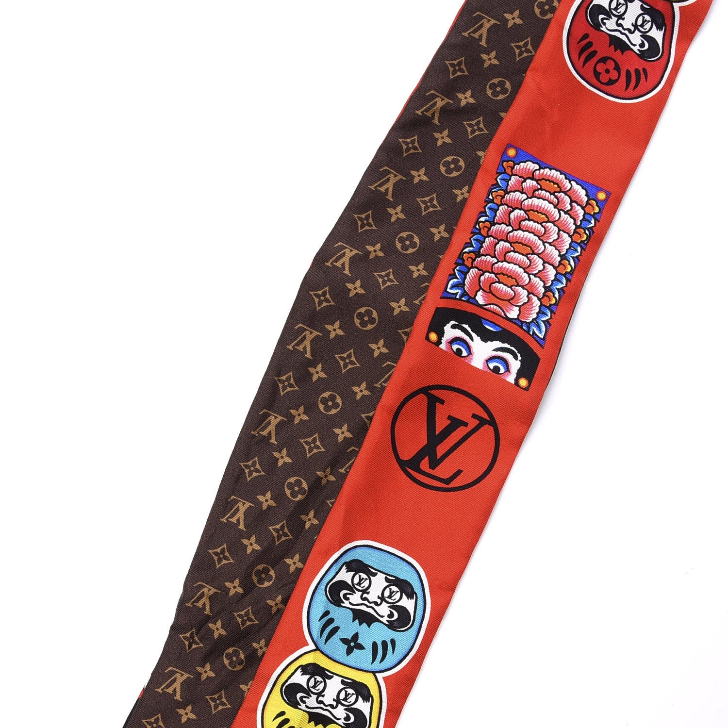Louis Vuitton Silk Monogram Kabuki Stickers BB Bandeau Black 3 of 4