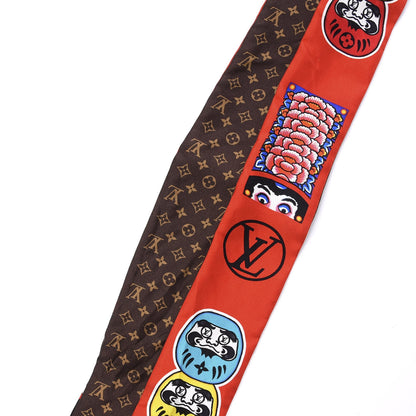 Louis Vuitton Silk Monogram Kabuki Stickers BB Bandeau Black 3 of 4