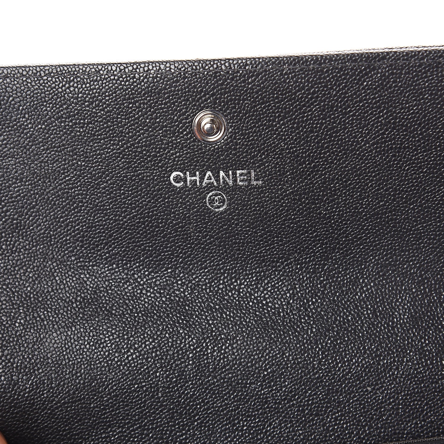 Chanel Metallic Caviar Quilted Boy Flap Wallet Black 5 of 7