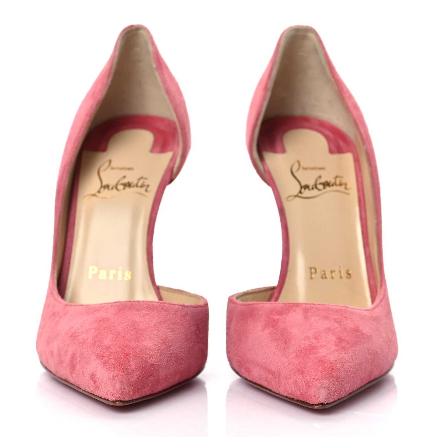Christian Louboutin Veau Velour Iriza 100 Pumps 34 Milady 2 of 9