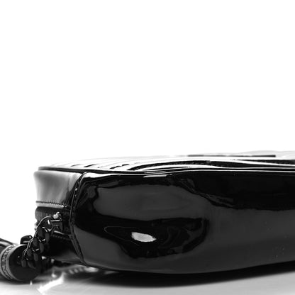 Saint Laurent Patent Calfskin Matelasse Monogram Mini Lou Camera Bag Black 10 of 10