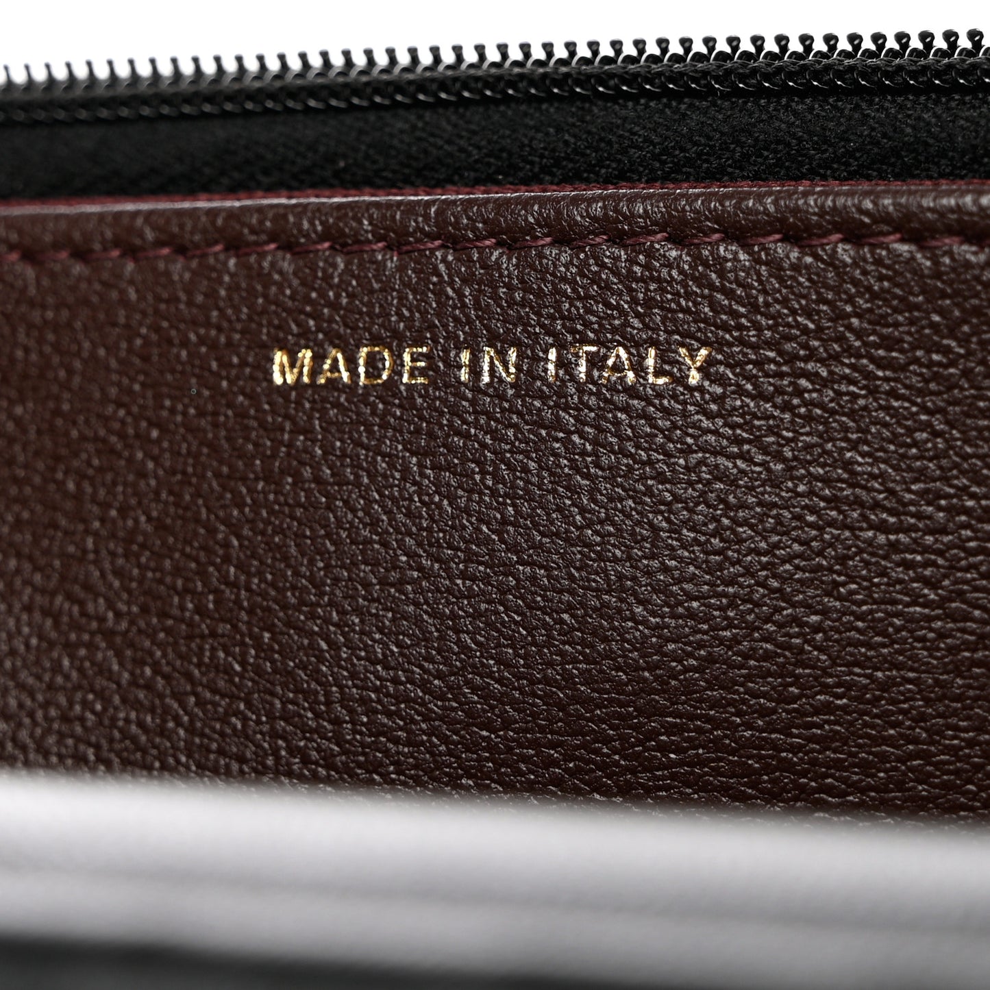 Lambskin Quilted Wallet On Chain WOC Black