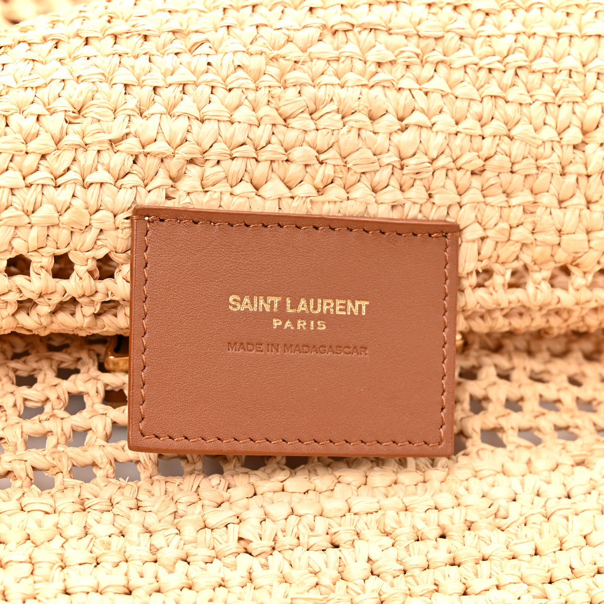 Raffia Icare Shopping Tote Natural