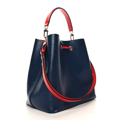 Louis Vuitton Epi Neonoe Indigo Coquelicot 3 of 14