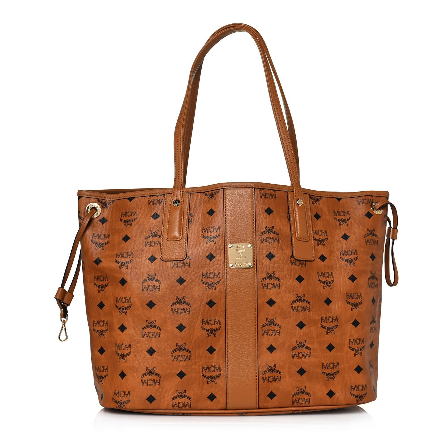 Visetos Medium Liz Reversible Shopper Tote Cognac