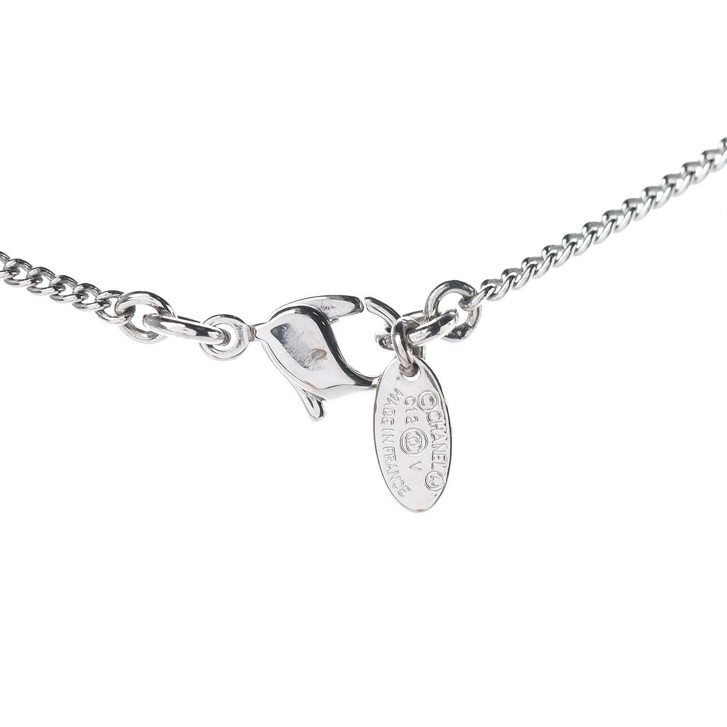 Crystal Timeless CC Necklace Silver